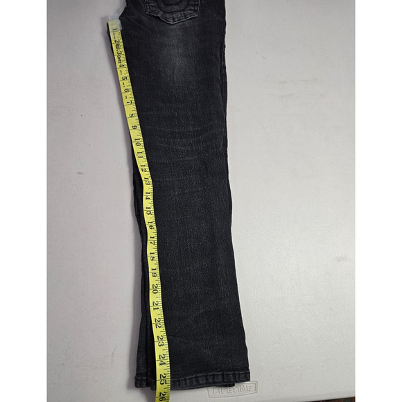 True Religion Gino Jeans Women's 10 Black Distressed Relaxed Slim - Picture 12 of 16
